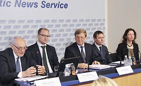 &bdquo;Lietuvos geležinkelių&ldquo; vadovų spaudos konferencija