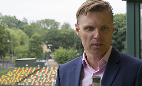 Lietuvos futbolo rinktinės vyriausiasis treneris Edgaras Jankauskas