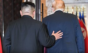 D.Trumpo ir Kim Jong Uno susitikimo akimirkos