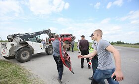Dievogalos kaime susidūrus sunkvežimiui ir lengvajam automobiliui žuvo žmogus