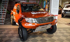 Antanas Juknevičius pristatė savo automobilį, kuriuo važiuos Dakaro ralyje