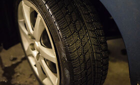 Automobilių padangos lapkričio 10-osios rytą