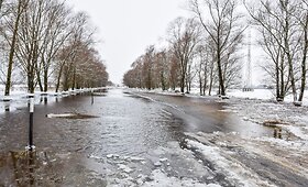 Pamarys tvenkiasi jau pusiaužiemį