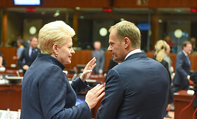 Dalia Grybauskaitė neeiliniame euro zonos vir&scaron;ūnių susitikime dėl Graikijos
