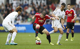 &bdquo;Swansea&ldquo; &ndash; &bdquo;Manchester United&ldquo; susitikimo akimirkos