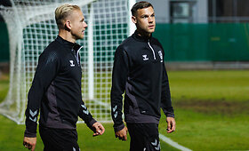 Lietuvos futbolo rinktinės treniruotė Larnakoje
