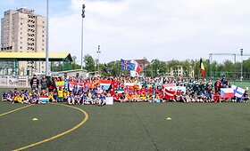 Jubiliejiniame vaikų globos namų turnyre &ndash; Lietuvos rinktinės futbolininkų dėmesys 