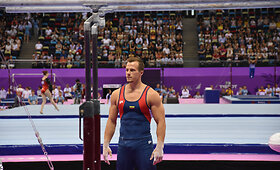 Gimnastas Rokas Gu&scaron;činas Europos žaidynėse