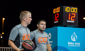 Europos žaidynės. Krep&scaron;inis 3x3. Lietuva &ndash; Serbija