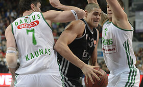 Istorinės Kauno &bdquo;Žalgirio&ldquo; ir Bambergo &bdquo;Brose Baskets&ldquo; dvikovų akimirkos