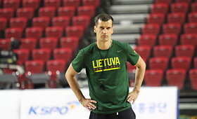 Lietuvos rinktinės treniruotė Pietų Korėjoje