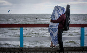 Baltijos jūra, vėjas, atostogos, paplūdimys, Palanga