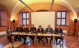 Spaudos konferencija apie popiežiaus vizitą Lieuvoje