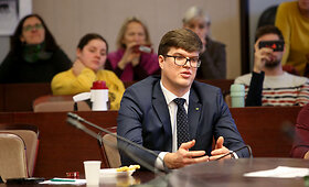 Tomas Daukantas aplankė protestuojančius mokytojus