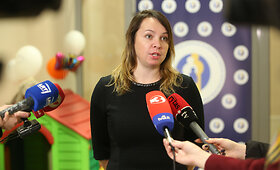 Spaudos konferencija Socialinės apsaugos ir darbo ministerijoje