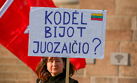 A.Juozaičio rėmėjai protestavo prie&scaron; sprendimą nekviesti jo į kandidatų debatus
