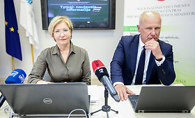 Spaudos konferencija apie tymų protrūkio valdymą