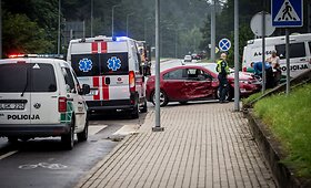 Varėnoje susidūrė &scaron;iuk&scaron;liavežys ir lengvasis automobilis