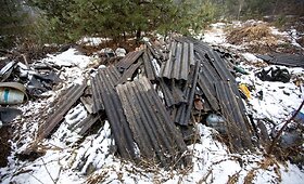 Nelegalus sąvartynas Varėnos rajono mi&scaron;kuose