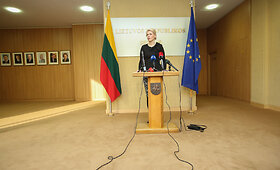 Laura Matjo&scaron;aitytė po susitikimo su Seimo pirmininku