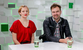 15min studijoje pokalbis su &bdquo;The Station&ldquo; vokalistais Justina Mykolaityte ir Mykolu Katkumi