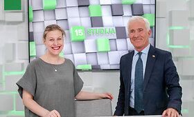 15min studijoje Dainius Kepenis ir Kristina Nemaniūtė - Gagė