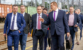 &Scaron;engeno erdvės VRM ministrai lankėsi Kenos geležinkelio stot