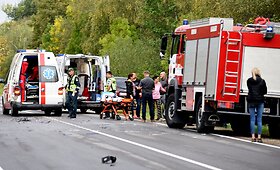 Avarija kelyje Raseiniai-Kryžkalnis, ties Dum&scaron;i&scaron;kių kaimu