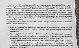 Pasira&scaron;yta koalicinė sutartis