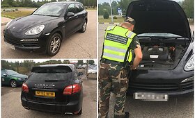 Kalvarijos pasieniečiai sulaikė Jungtinėje Karalystėje vogtą visureigį