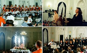 Trys choro &bdquo;Jauna muzika&ldquo; de&scaron;imtmečiai