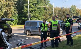 Masinė avarija sostinėje: susidūrė 5 automobiliai
