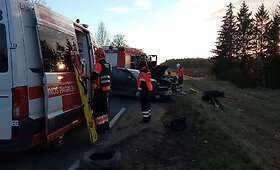 Žiauri vilkiko ir &bdquo;&Scaron;kodos&ldquo; avarija Kėdainių r.