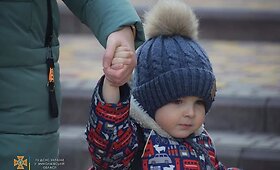 Vaikų ir moterų evakuacija i&scaron; Mykolajivo
