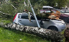 Baltarusijos Mogiliovo mieste praūžė stipri audra