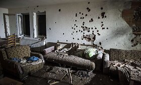 Kumanovo miestas po pasibaigusios operacijos prie&scaron; numanomą ginkluotą albanų grupuotę