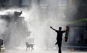 Protestuojantys studentai reikalauja &scaron;vietimo reformos Čilėje