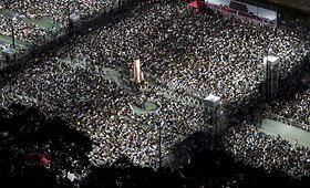 Tiananmenio aik&scaron;tėje vyko 1989 m. protestuotojų žudynių minėjimas