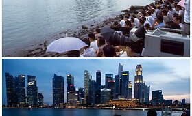 Singapūro nepriklausomybės 50 metų jubiliejus &ndash; miestas anksčiau ir dabar