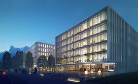 Verslo biurų kvartalo Žvėryne projekto vizualizacija