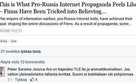 Kremliaus trolių atakos prie&scaron; Suomijos žurnalistę