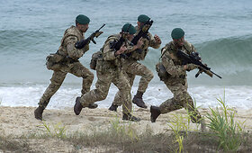 NATO pratybų &bdquo;Tri&scaron;akė Jungtis&ldquo; baigiamoji operacija Portugalijoje