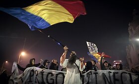Rumunijos prezidentas susitiko su protestuotojais