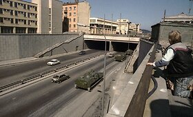 Sovietų sąjungos tankai ir kariai Vilniuje 1991 m.