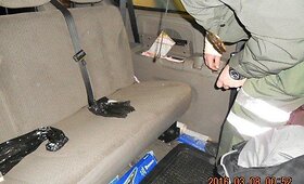 Medininkų kelio poste sulaikytas baltarusis mėgino ky&scaron;io pagalba pergabenti cigarečių kontrabandą
