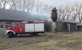Tauragės rajono Taurų k., kilo gaisras medžio apdirbimo įmonėje