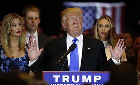 Trumpas triu&scaron;kinamai laimėjo Indianoje, Tedas Cruzas nutraukė savo kampaniją