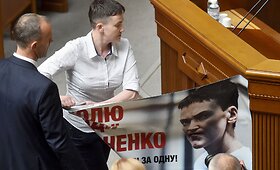 Nadija Savčenko Ukrainos Auk&scaron;čiausioje Radoje