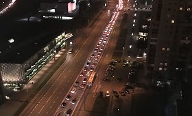 4 automobilių avarija Vilniaus Konstitucijos prospekte