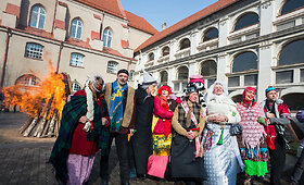 Užgavėnių &scaron;ventė Vilniaus senamiestyje